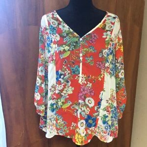 Orange Blouse XL
